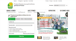Desktop Screenshot of bienvenue-a-la-ferme.com