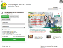 Tablet Screenshot of bienvenue-a-la-ferme.com